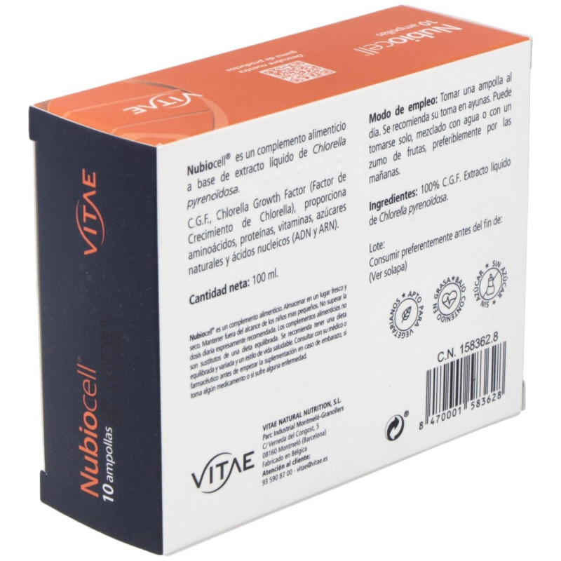 Nubiocell (Chlorella) Puro 10Viales