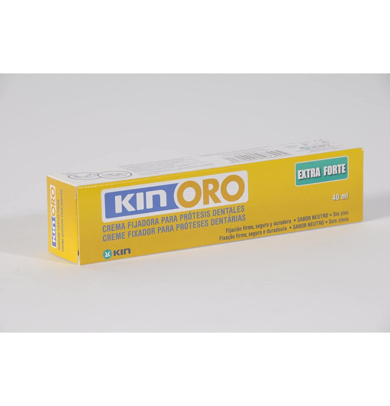 Kin Oro Crema Fijadora - Adhesivo Protesis Dental (40 G)