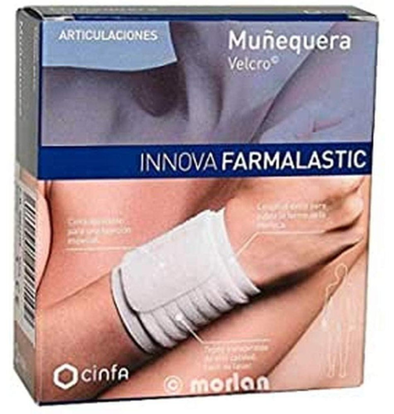Muñequera - Farmalastic Innova Velcro (1 Unidad Talla Pequeña/Mediana Color Blanco)