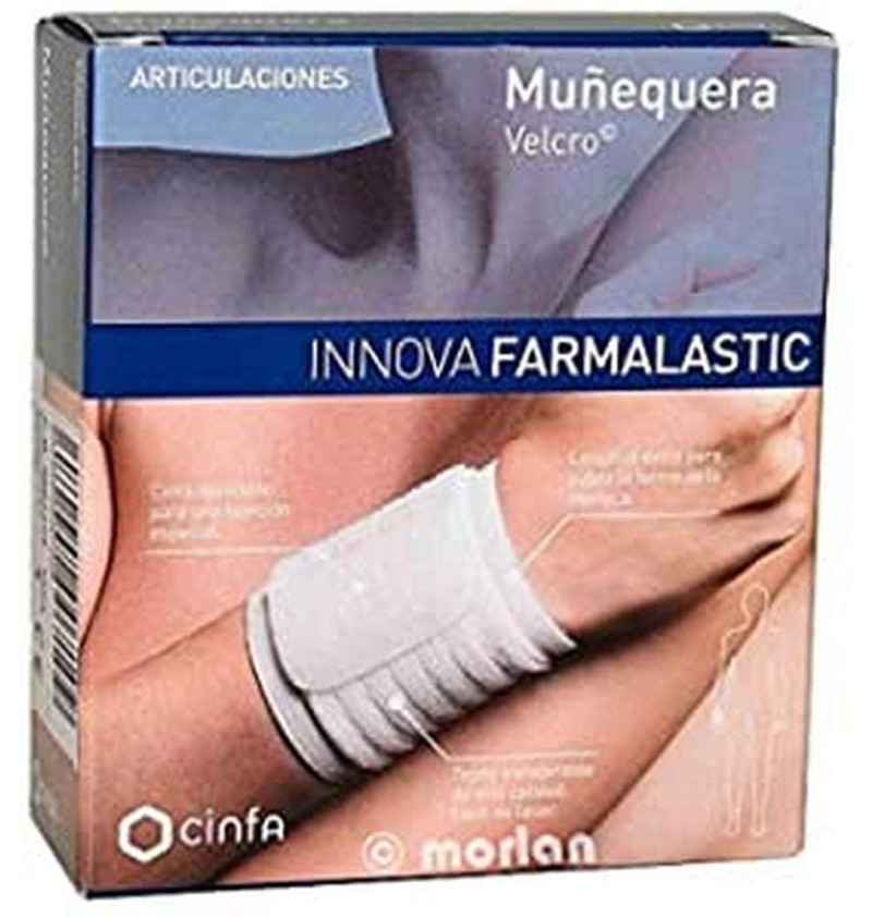 Muñequera - Farmalastic Innova Velcro (1 Unidad Talla Grande /extragrande Color Blanco) - Cinfa S a