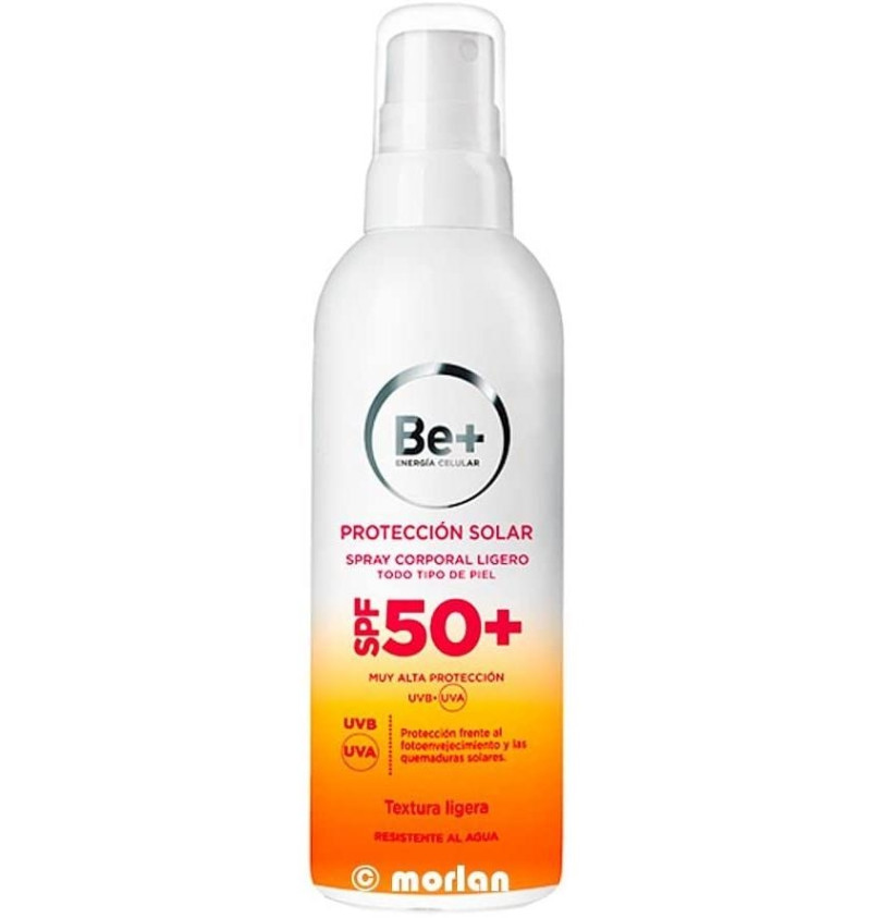 Be+ Fotoprotector Spf 50+ Spray Ligero - Proteccion Solar Corporal (1 Envase 200 Ml)