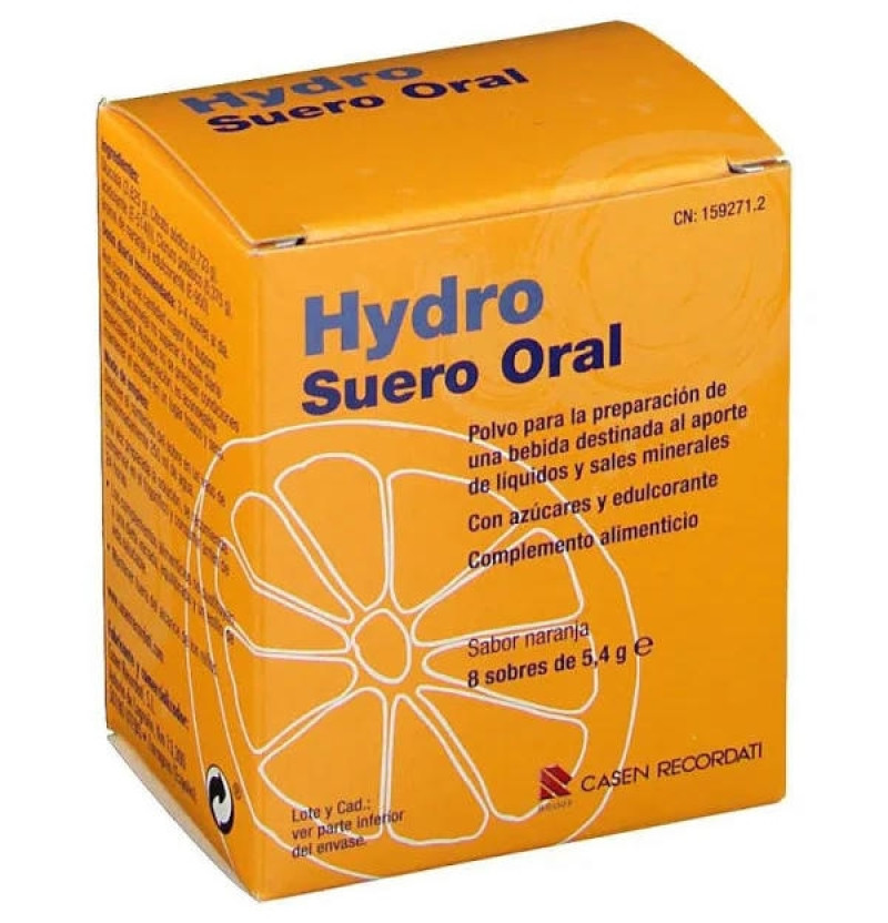Hydro Suero Oral (8 Sobres 5,4 g) - Casen Recordati