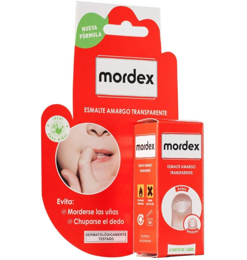 Mordex Esmalte Amargo Transparente (1 Envase 9 ml con Pincel) - Otros Laboratorios