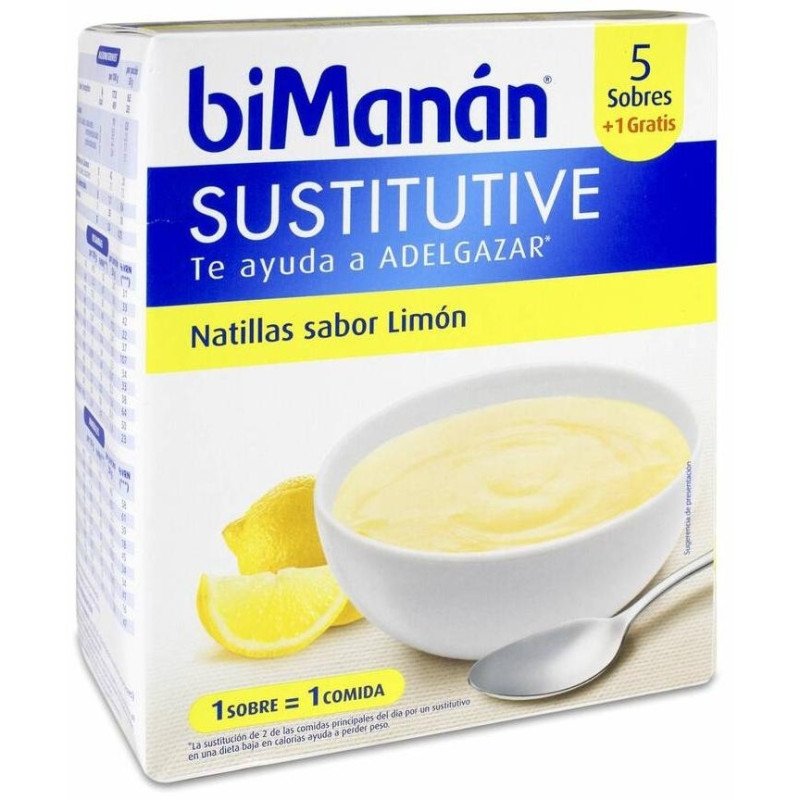 Bimanán® Beslim Natillas Sabor Limón 6Uds