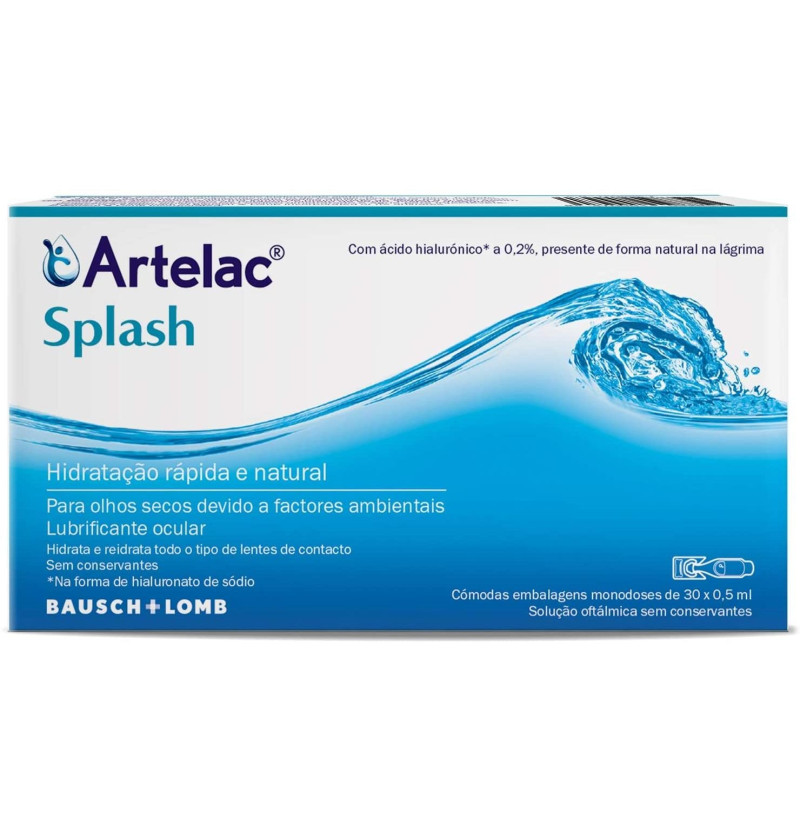 Artelac Splash Colirio Ojos Secos, 30 Monodosis - Bausch & Lomb