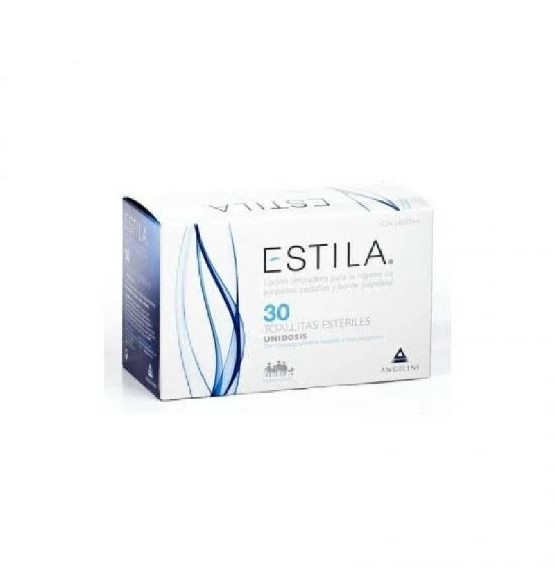 Estila Toallitas Esteriles de Un Solo Uso - Higiene de Parpados/ Pestañas y Borde Palpebral (30 Unidades) - Farmaceutica Angelini S.a
