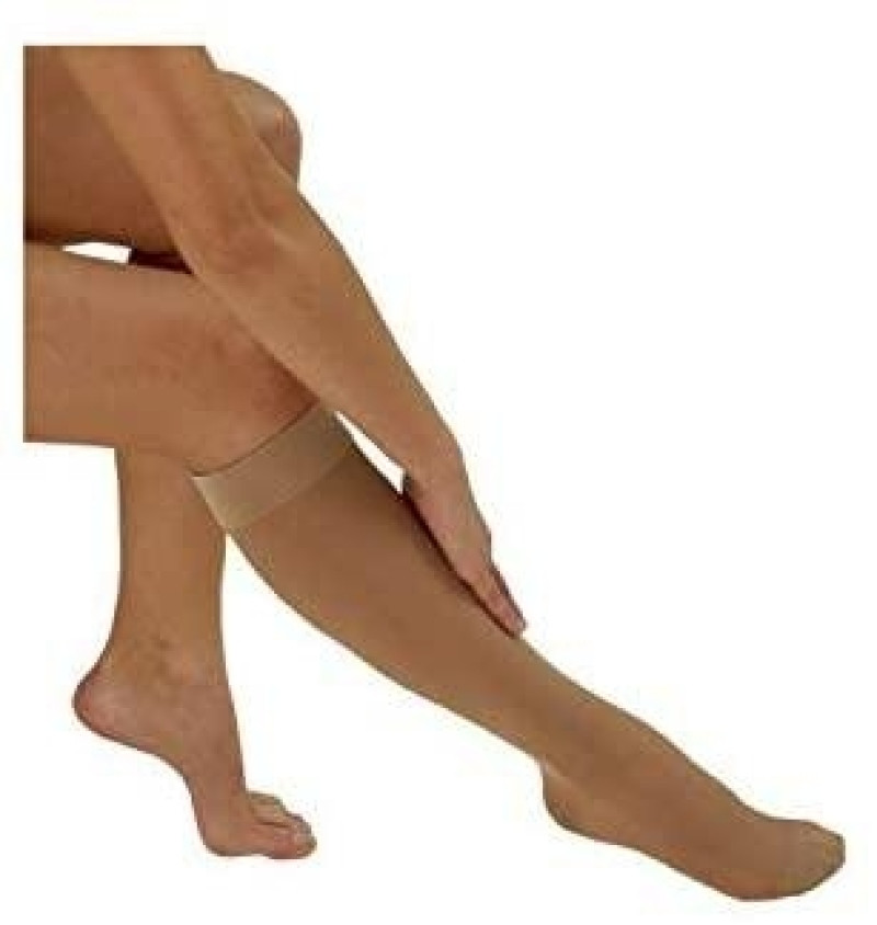 Media Corta (A-D) Compresion Normal - Medilast Con Puntera (Talla Pequeña Color Beige)