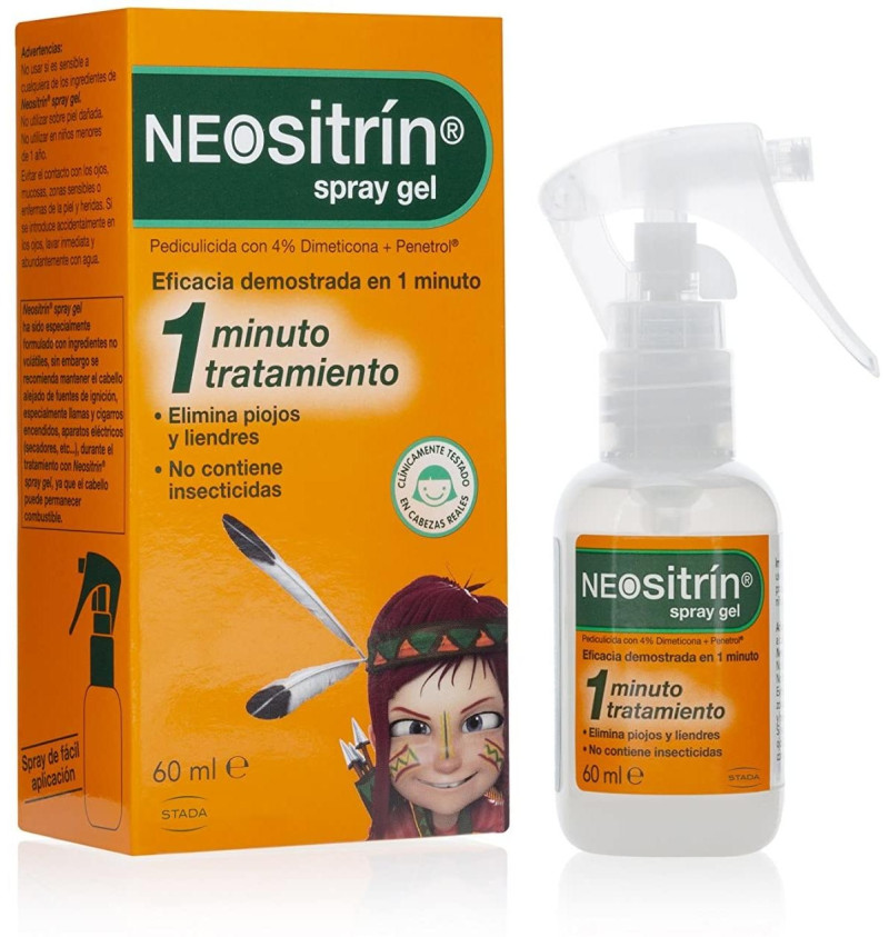 Neositrin Spray Gel - Antipiojos (1 Envase 60 ml) - Sanofi