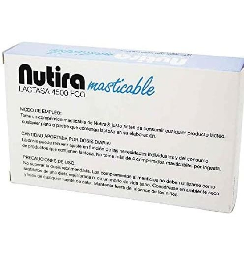 Nutira Lactasa 4500 Fcc (28 Comprimidos Masticables) - Salvat S a