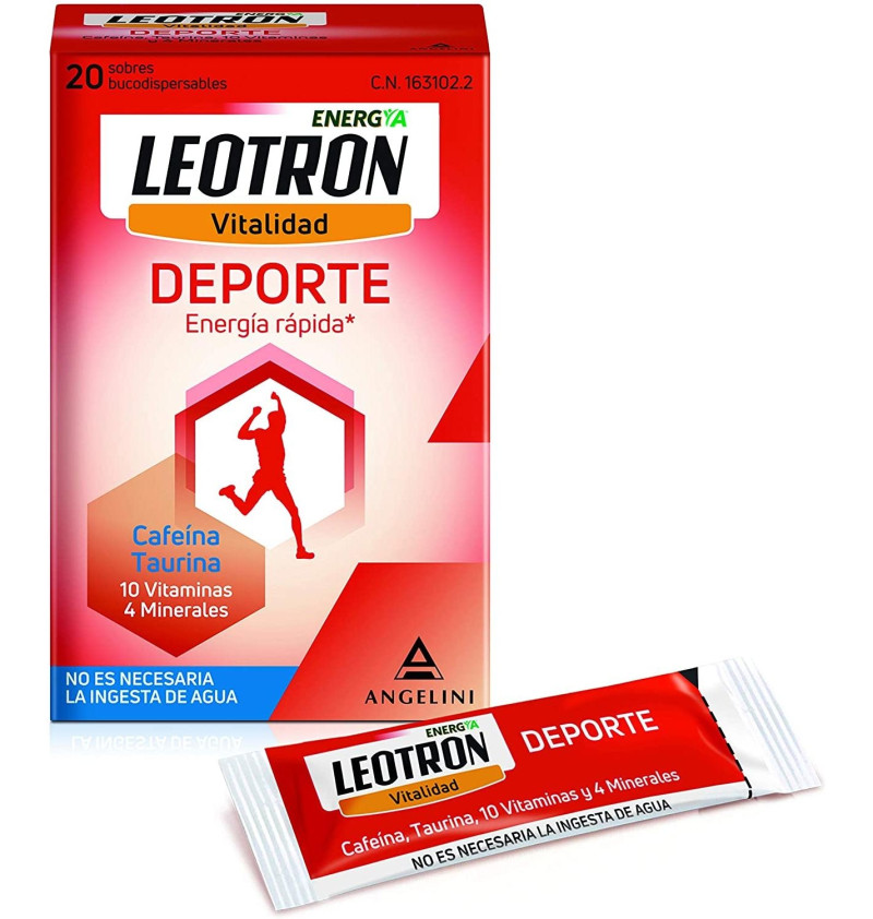 Leotron Deporte (20 Sobres Bucodispersables 2 g) - Farmaceutica Angelini S.a