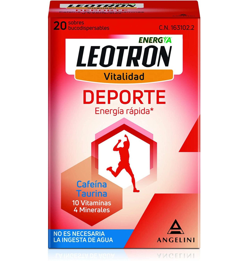 Leotron Deporte (20 Sobres Bucodispersables 2 g) - Farmaceutica Angelini S.a