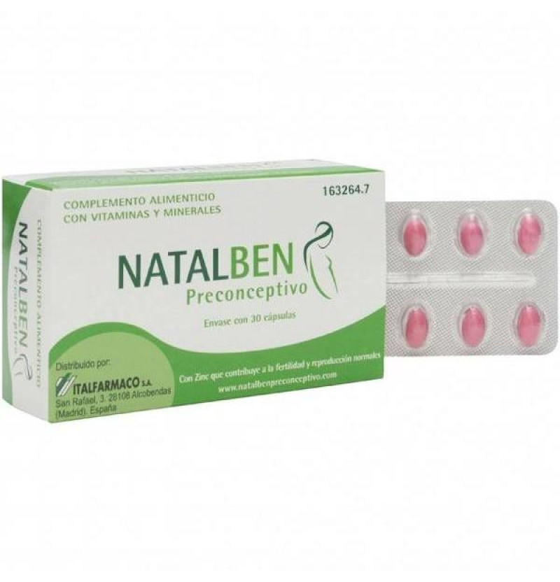 Natalben Preconceptivo (30 Cápsulas) - Italfarmaco S a