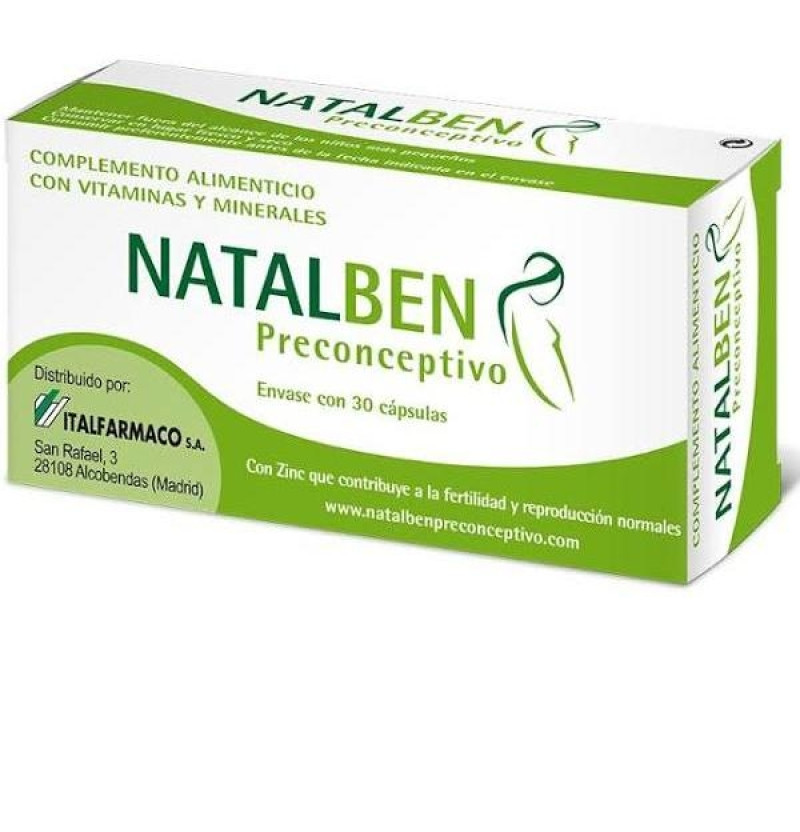 Natalben Preconceptivo (30 Cápsulas) - Italfarmaco S a