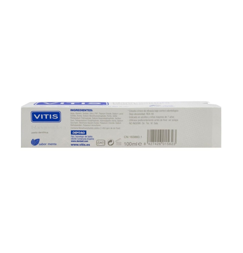 Vitis Blanqueadora Pasta Dentifrica (1 Envase 100 ml) - Dentaid
