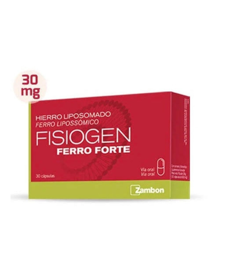 Fisiogen Ferro Forte, 30 Cápsulas - Zambón