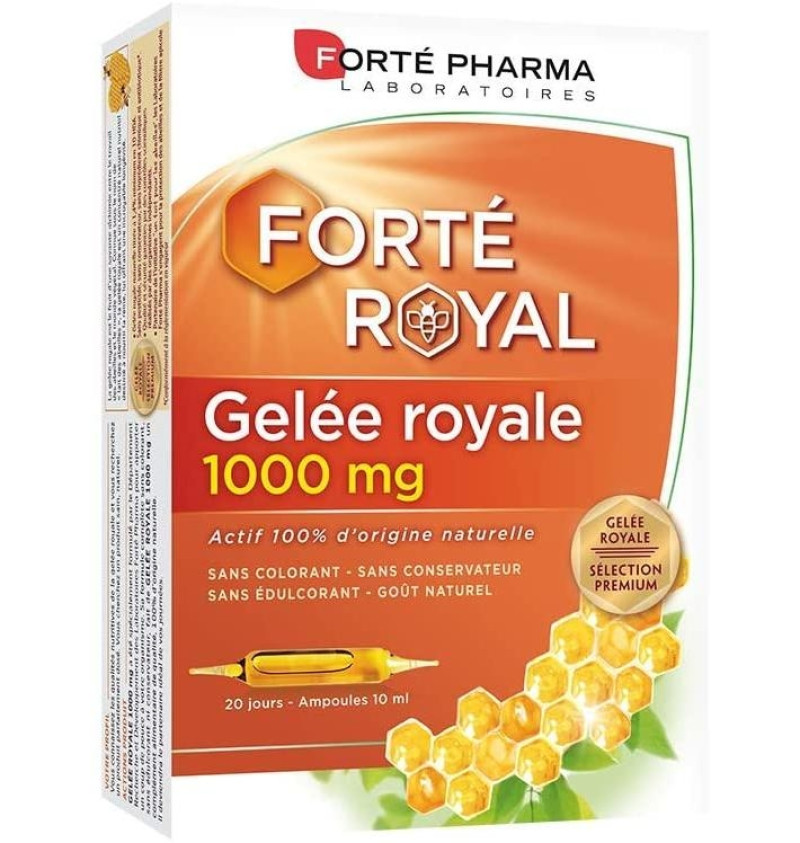 Forte Jalea Real 1000 mg (20 Ampollas 10 ml) - Forté Pharma