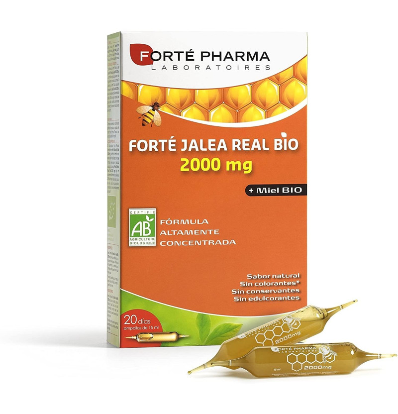 Forte Jalea Real Bio 2000 mg (20 Ampollas 15 ml) - Forté Pharma