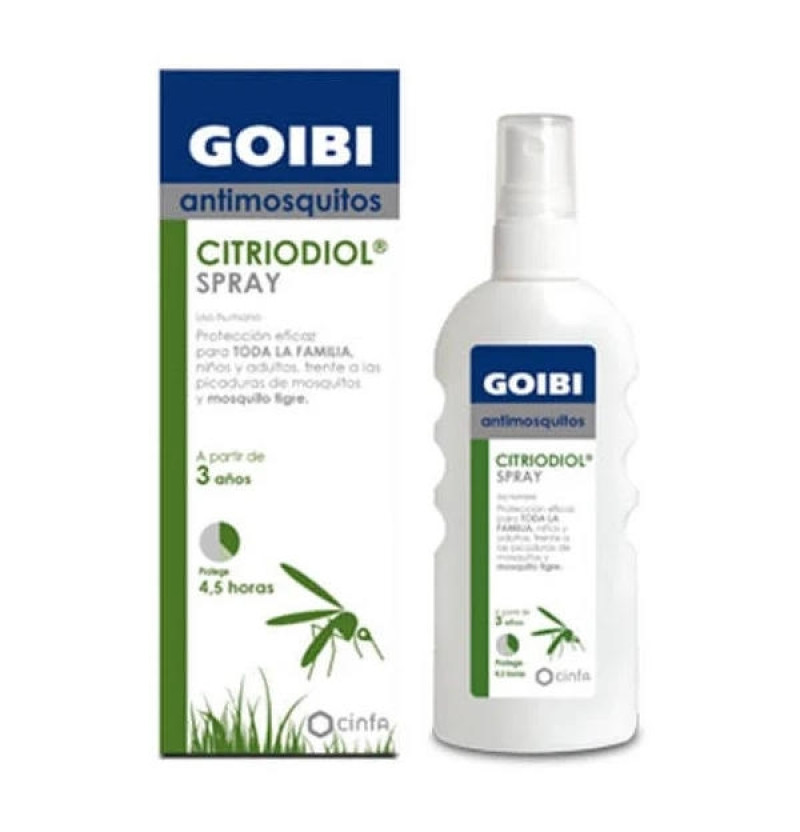 Goibi Antimosquitos Citriodol Spray Uso Humano - Repelente (1 Spray 100 ml) - Cinfa S a