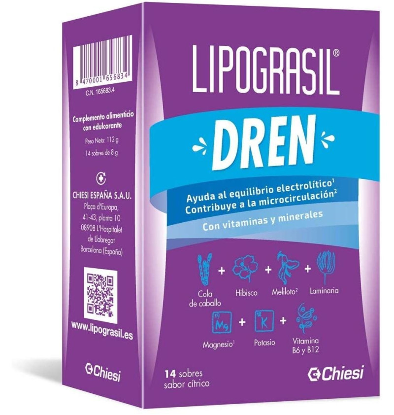 Lipograsil Dren (8g 14 Sobres Citricos) - Chiesi