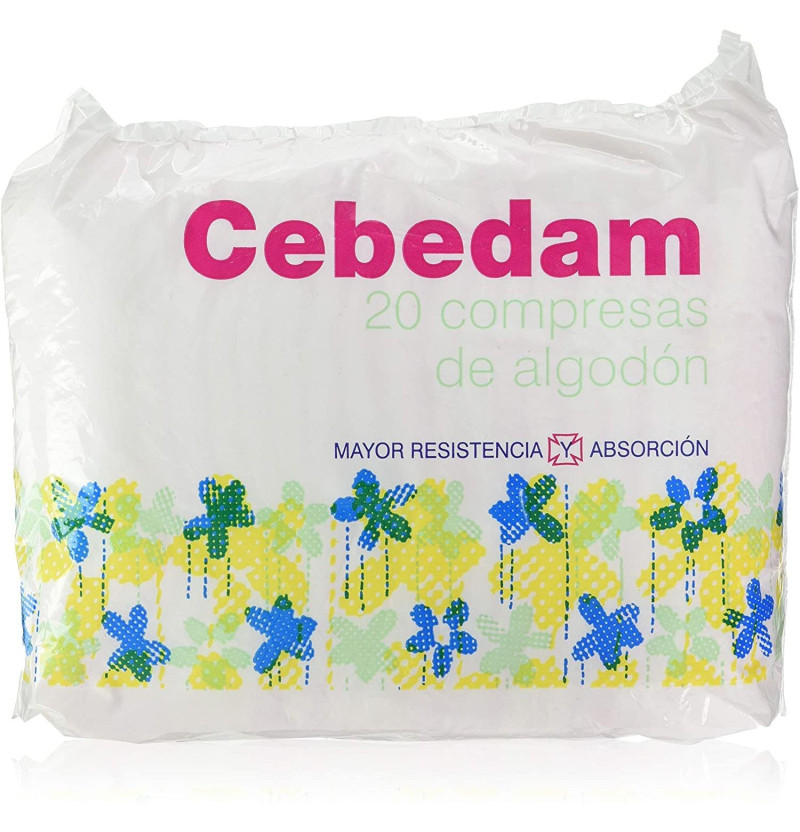 Cebedam Compresas de Algodón, 20 Uds - Aral Hig y S