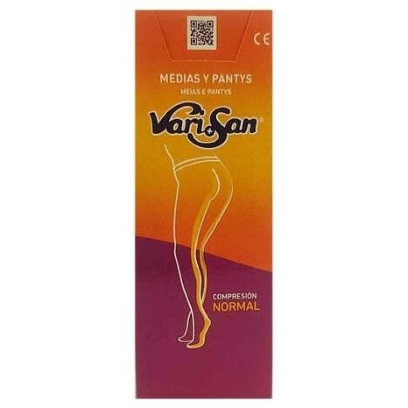 Varisan Media Larga Silicona Negro Compresión Normal Talla 5, 1 Ud - Media