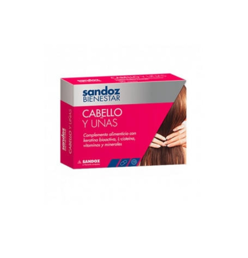 Sandoz Bienestar Cabello y Uñas (30 Cápsulas) - Sandoz Farmacéutica