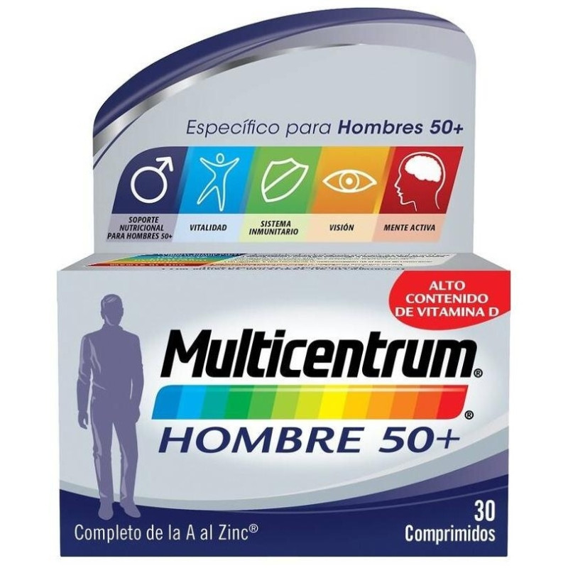 Hombre 50+, 30 Comprimidos - Multicentrum