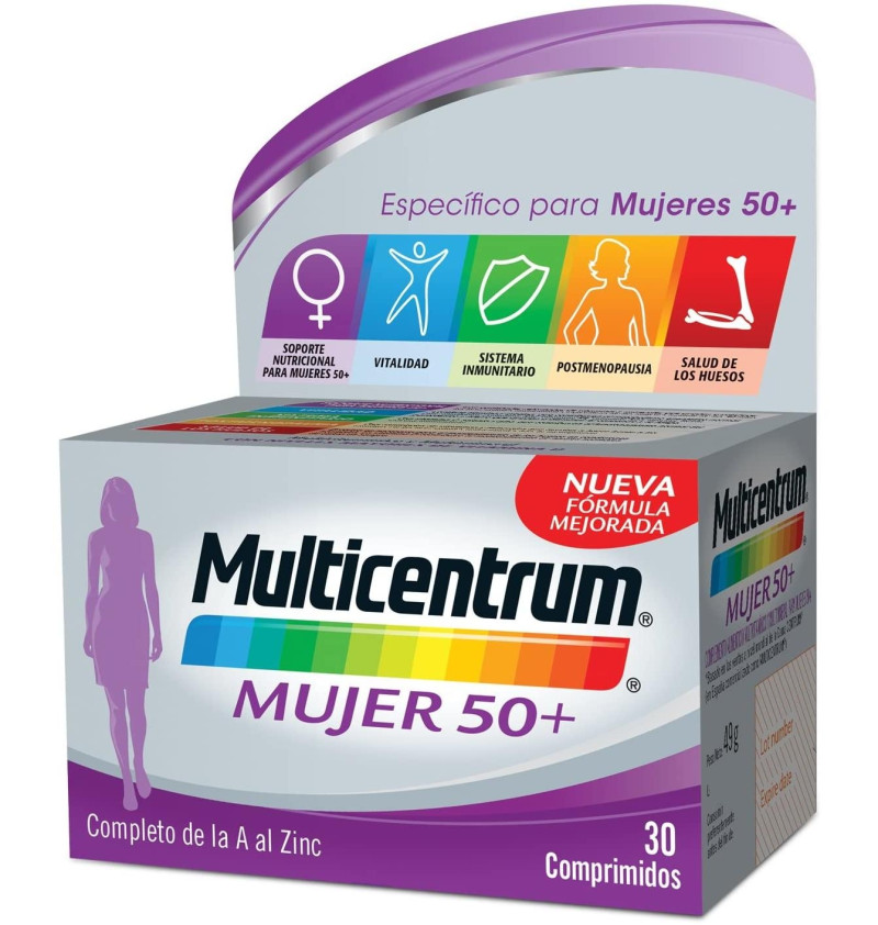 Multicentrum Mujer 50+ (30 Comprimidos) - Pfizer