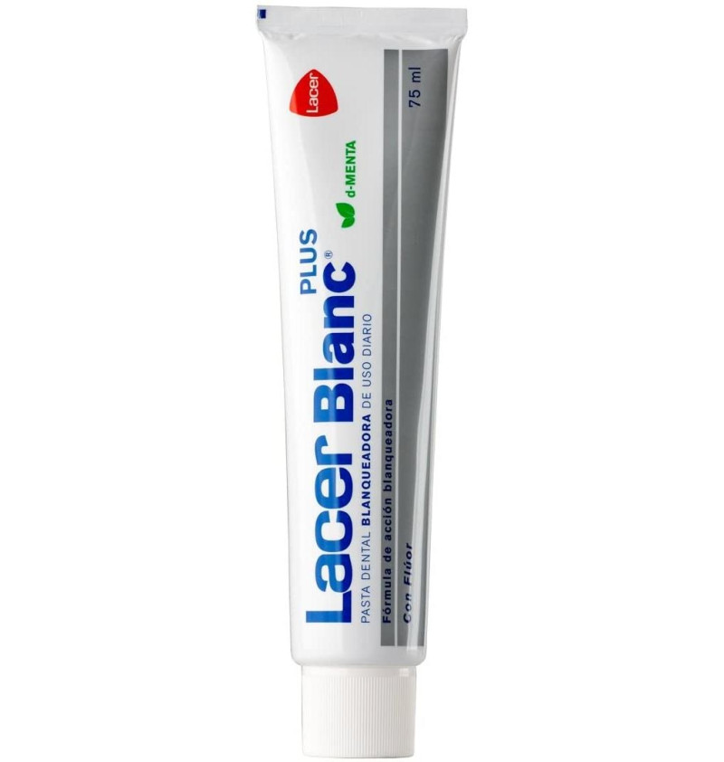 Lacerblanc Plus Blanqueadora Uso Diario - Pasta Dental (1 Envase 75 ml Sabor D - Menta) - Lacer Laboratorios Sa
