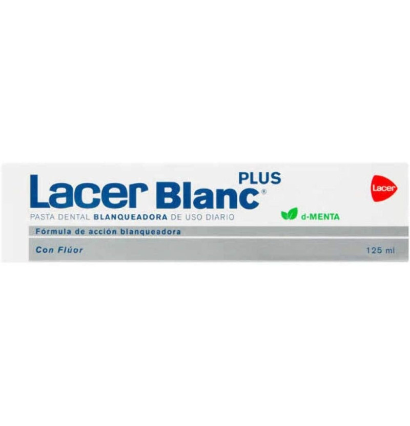 Lacerblanc Plus Blanqueadora Uso Diario - Pasta Dental (1 Envase 125 Ml Sabor D-Menta)