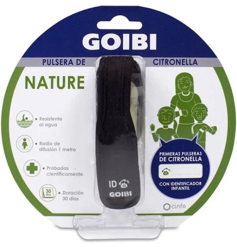 Goibi Pulsera de Citronella Nature (1 Pulsera Negra) - Cinfa S a