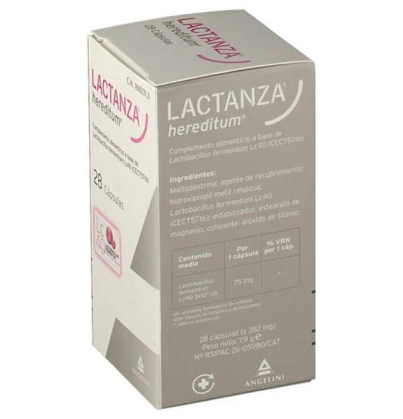 Lactanza Hereditum (28 Cápsulas) - Farmaceutica Angelini S.a