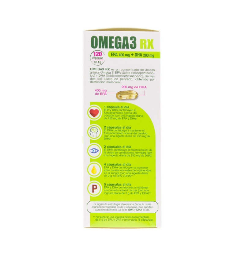 Enerzona Omega 3rx (1 g 120 Cápsulas) - Rovi