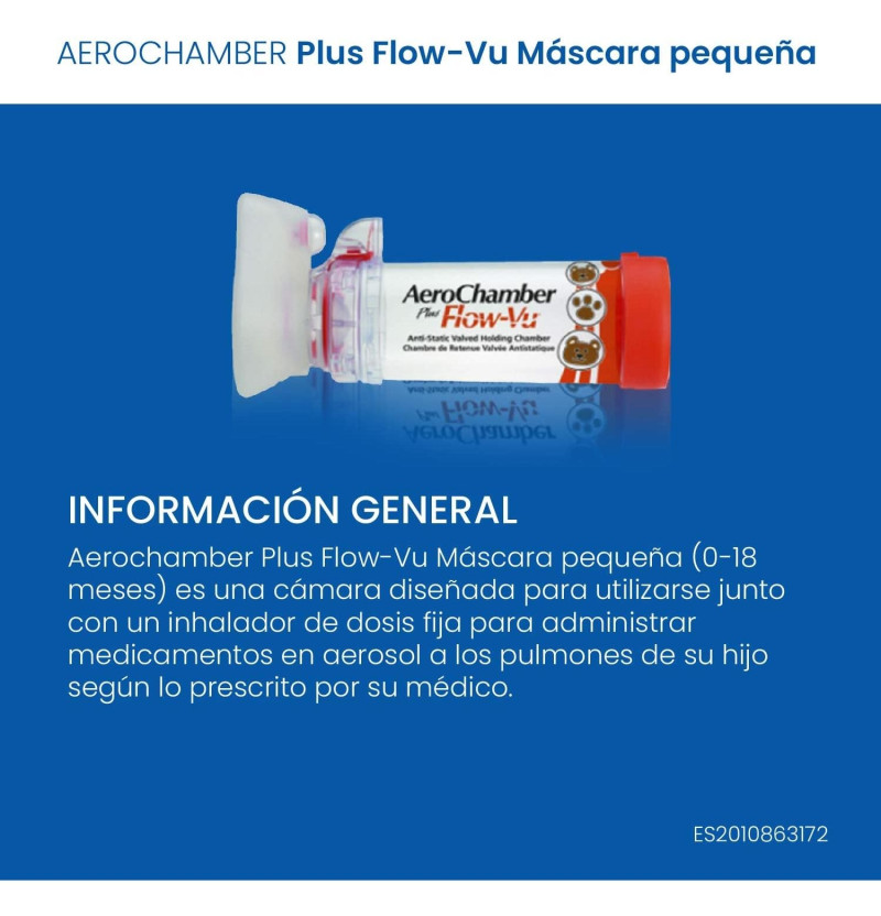 Aerochamber Plus Flow - Vu - Camara de Inhalación (neonato 1 U) - Sandoz Farmacéutica