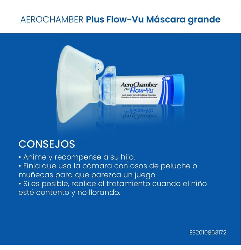 Aerochamber Plus Flow - Vu - Camara de Inhalación (adulto 1 U) - Sandoz Farmacéutica