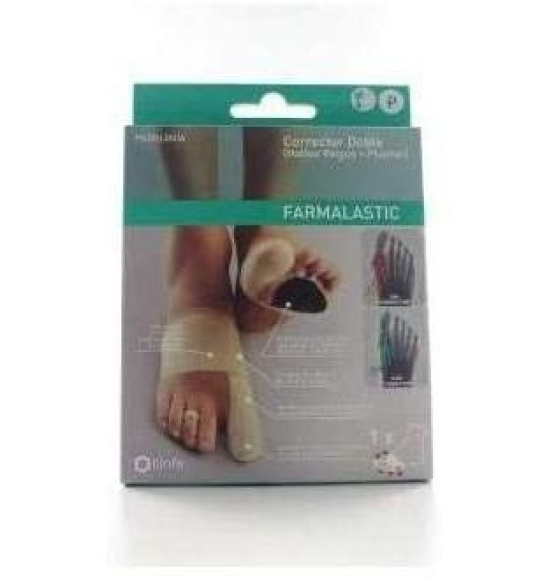 Corrector Doble Juanetes y Plantar - Farmalastic Feet (pie Dcho T - Med) - Cinfa S a