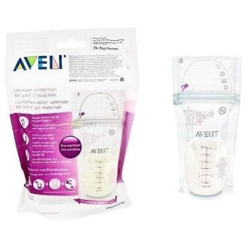 Avent Bolsas de Leche Materna 25uds - Sin Marca