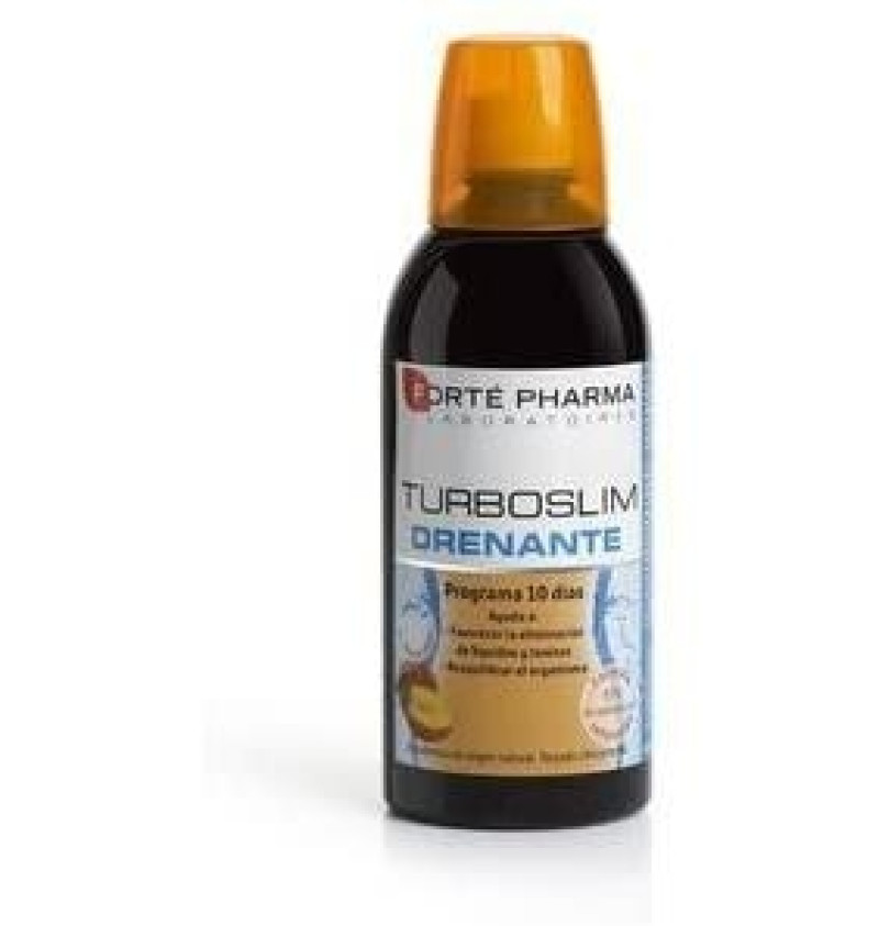 Turboslim Drenante (1 Envase 500 ml Sabor Melocoton) - Forté Pharma