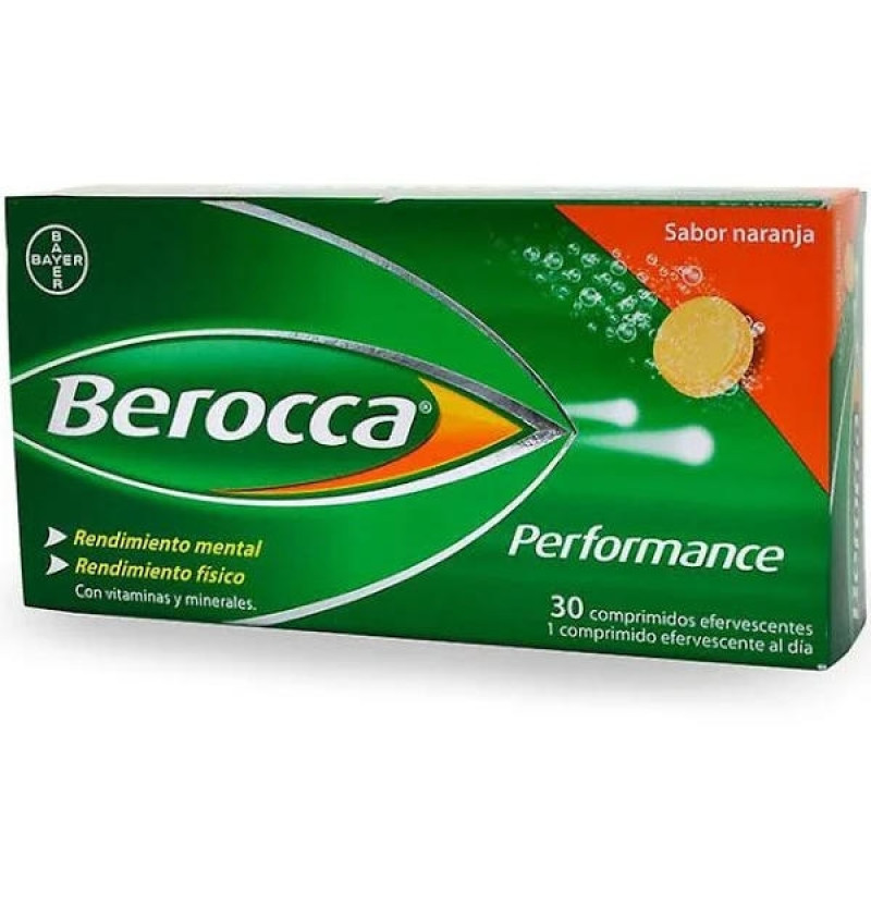 Berocca Performance (30 Comprimidos Efervescentes Sabor Naranja) - Bayer