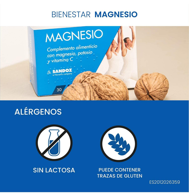 Sandoz Bienestar Magnesio (30 Sobres) - Sandoz Farmacéutica