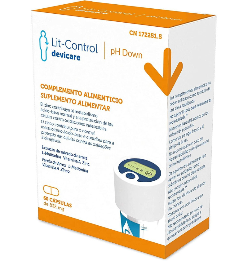 Lit - Control Ph Down (60 Cápsulas) - Devicare