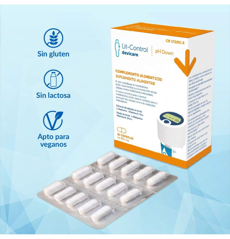 Lit - Control Ph Down (60 Cápsulas) - Devicare