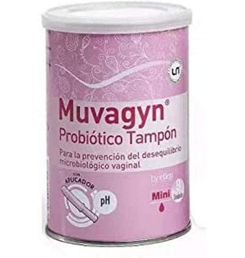 Muvagyn Probiotico Tampon Vaginal (Mini C/ Aplicador 9 Tampones)