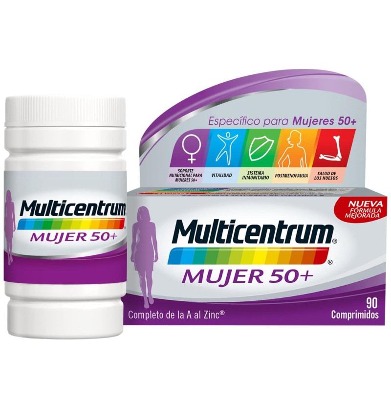 Multicentrum Mujer 50+ (90 Comprimidos) - Pfizer