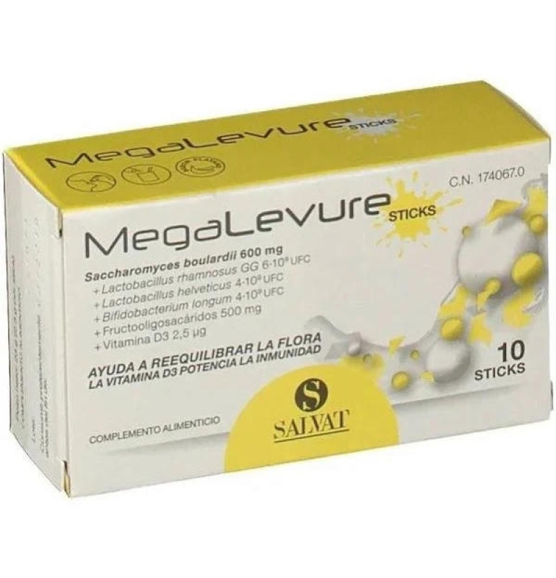 Megalevure (10 Sticks Sabor Platano) - Salvat S a