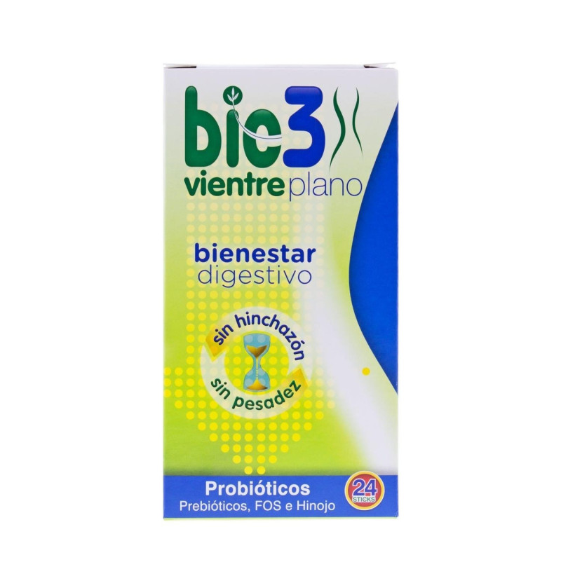 Vientre Plano, 24 Sticks Solubles - Bio3
