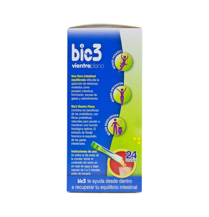 Vientre Plano, 24 Sticks Solubles - Bio3