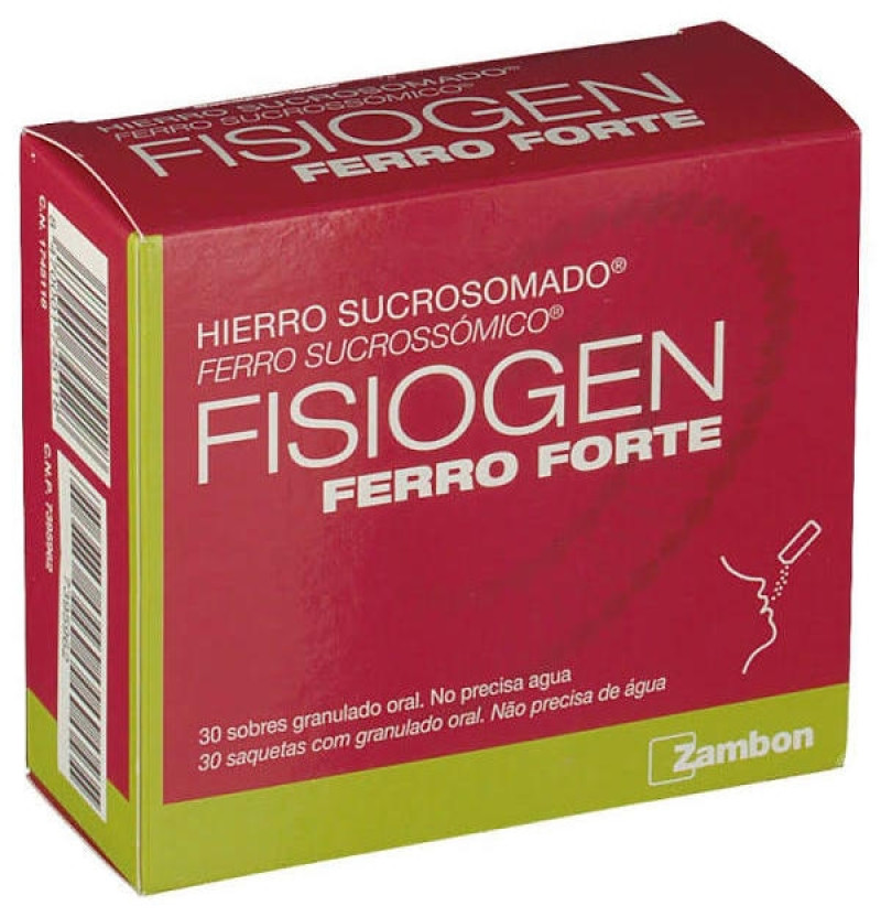 Fisiogen Ferro Forte, 30 Sobres - Zambón