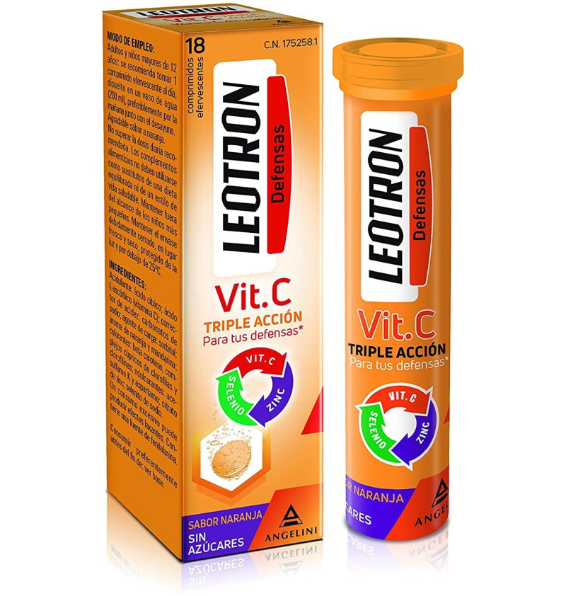Leotron Vitamina C (18 Comprimidos Efervescentes) - Farmaceutica Angelini S.a