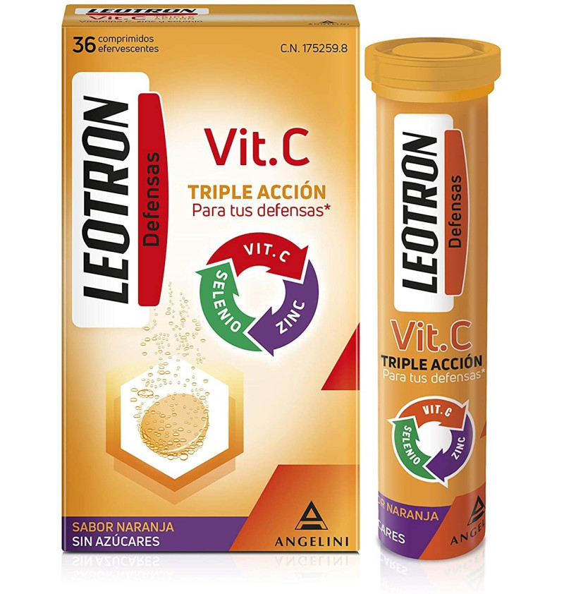 Leotron Vitamina C (36 Comprimidos Efervescentes) - Farmaceutica Angelini S.a